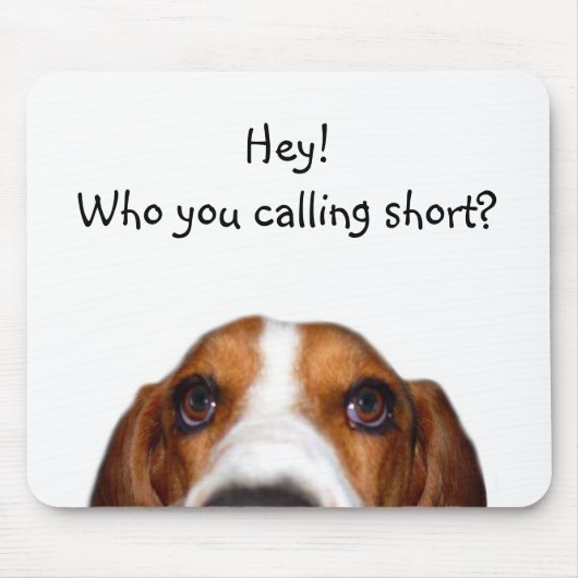 Basset Hound in Ihrem Gesicht Mousepad (Vorne)