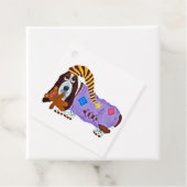 Basset Hound in PJs with teddy bear Geschenkanhänger (Beispiel)