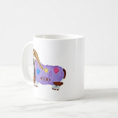 Basset Hound in PJ's with teddy bear mug Kaffeetasse (Vorderseite Links)