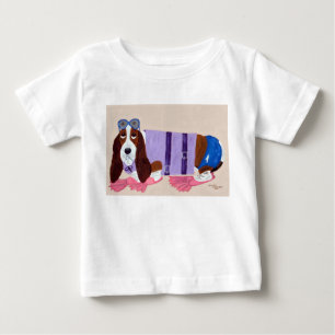 Basset Hound in Schwimmflossen T-Shirt