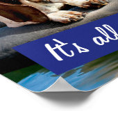 Basset Hound in Sonnenbrille Poster (Ecke)