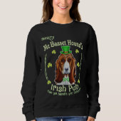 Basset Hound Irish Pub Basset Hound's Irish Pub Sweatshirt (Vorderseite)