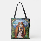 Basset Hound Jean Jacket Tasche (Rückseite)