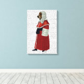 Basset Hound Judge Full Leinwanddruck (Insitu (Holzboden))