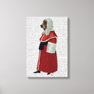 Basset Hound Judge Full Leinwanddruck