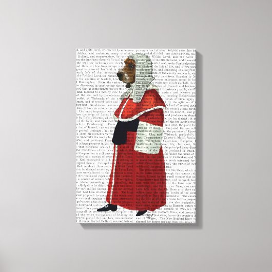 Basset Hound Judge Full Leinwanddruck (Vorderseite)