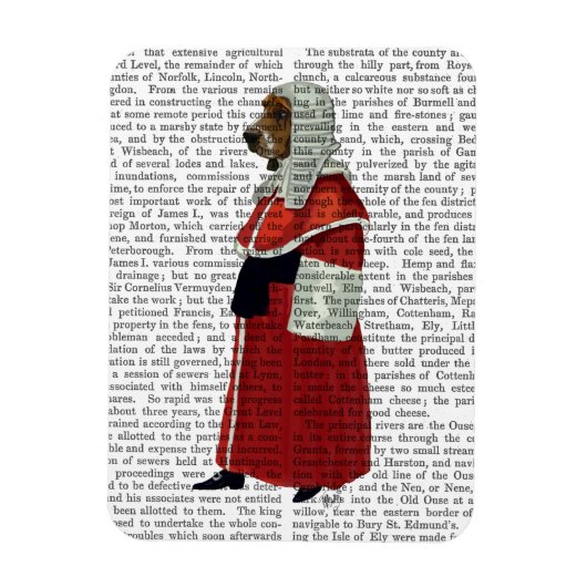 Basset Hound Judge Full Magnet (Vertikal)