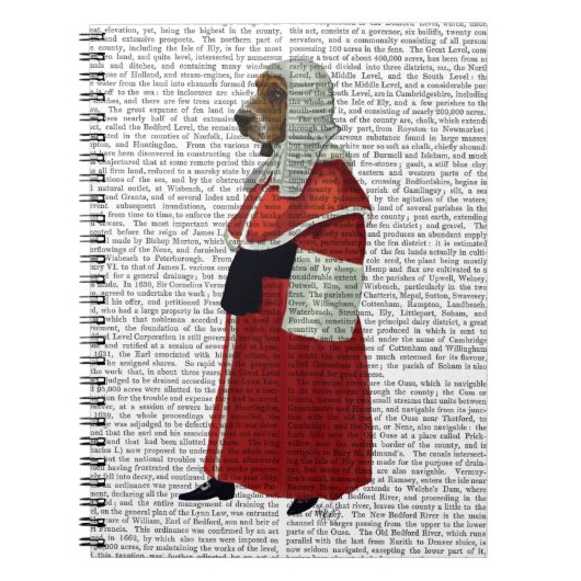 Basset Hound Judge Full Notizblock (Vorderseite)