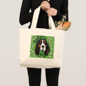 Basset Hound Jumbo Stoffbeutel (Vorderseite (Produkt))