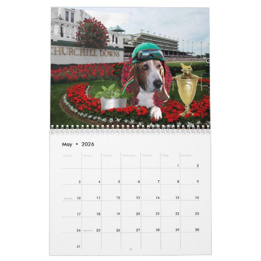 Basset Hound-Kalender Kalender (Mai 2026)
