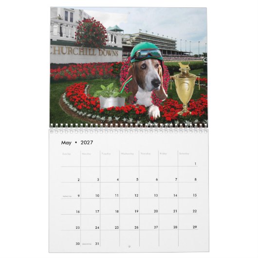 Basset Hound-Kalender Kalender (Mai 2027)