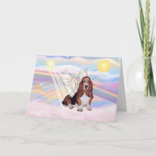 Basset Hound Karte (Vorderseite)