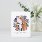 Basset Hound Keepake Postkarte (Stehend Vorderseite)