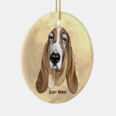 Basset Hound Keramik Ornament (Rechts)