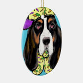 Basset Hound Keramik Ornament (Rechts)