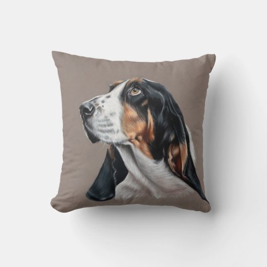 Basset Hound Kissen (Vorderseite)