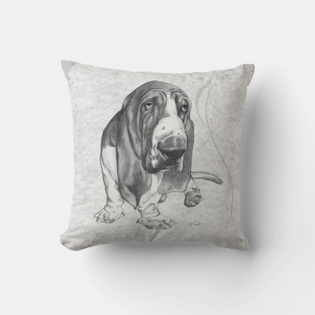 Basset Hound Kissen (Vorderseite)