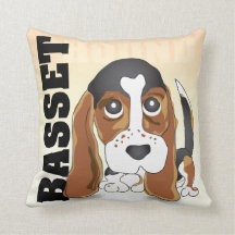 Basset Hound-Kissen