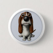 Basset Hound-Knopf BH1 Button (Vorderseite)