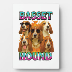 Basset Hound Kopie Fotoplatte