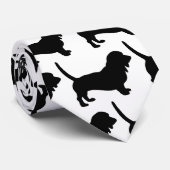 Basset Hound Krawatte (Gerollt)