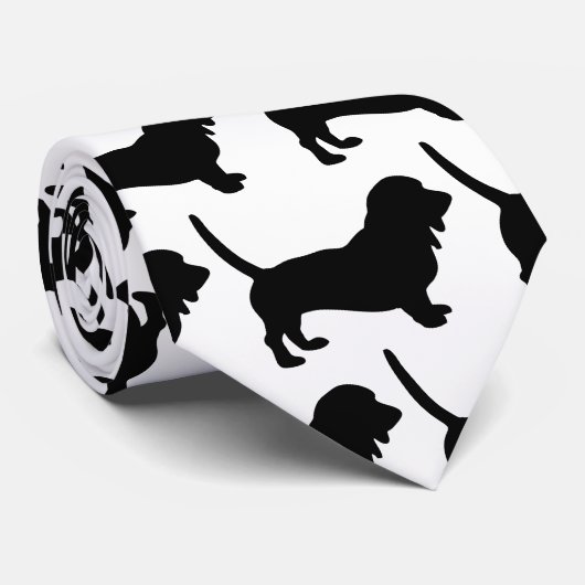 Basset Hound Krawatte (Gerollt)