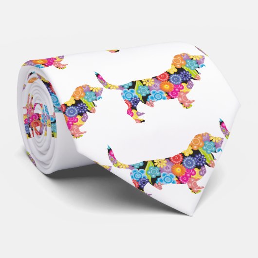 Basset Hound Krawatte (Gerollt)