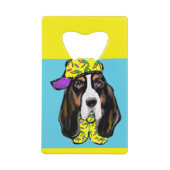 Basset Hound Kreditkarten Flaschenöffner (Vorderseite)