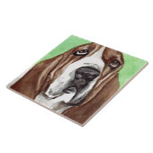 Basset Hound-Kunst-Fliesen Fliese (Seite)