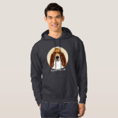 Basset Hound-Kunst Hoodie (Vorne ganz)