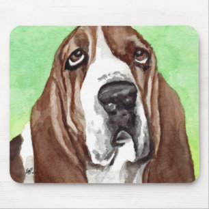 Basset Hound-Kunst Mousepads
