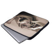 Basset Hound-Laptop-Hülse Laptopschutzhülle (Vorne Knopf)