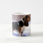Basset Hound lassen es schneeweihen Kaffeetasse (Mittel)