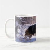 Basset Hound lassen es schneeweihen Kaffeetasse (Links)