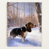 Basset Hound lassen es schneeweihen Planer (Vorderseite)