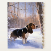 Basset Hound lassen es schneeweihen Planer (Rückseite)