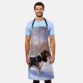 Basset Hound lassen es schneeweihen Schürze (Getragen)