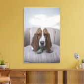 Basset Hound Leinwanddruck (Insitu (Wohnzimmer))