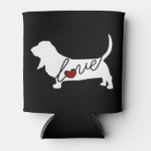 Basset Hound-Liebe Dosenkühler (Vorderseite)