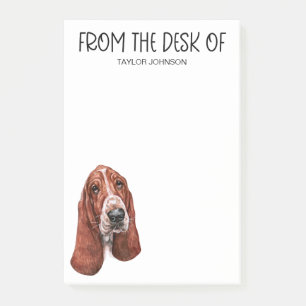 Basset Hound Liebhaber Post-it Klebezettel