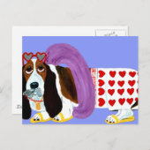 Basset Hound Lifeguard Postkarte (Vorne/Hinten)