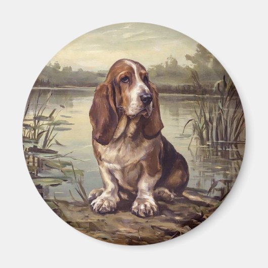 Basset Hound Magnet (Vorne)