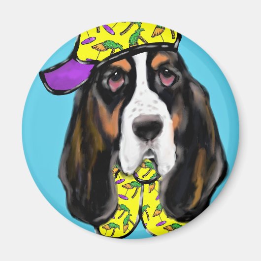 Basset Hound Magnet (Vorne)