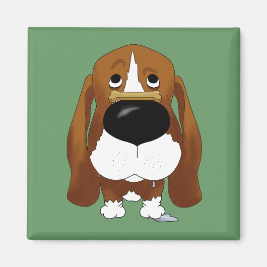 Basset Hound Magnet (Vorne)