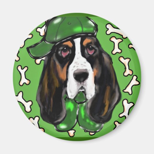 Basset Hound Magnet (Vorne)