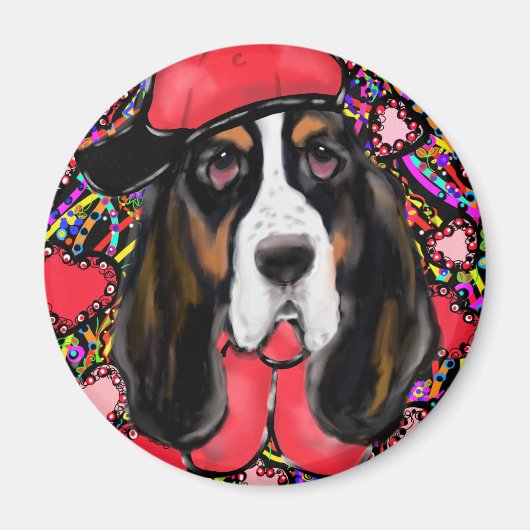 Basset Hound Magnet (Vorne)