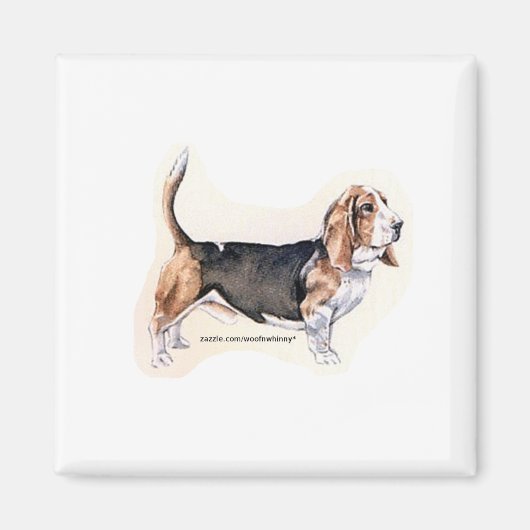 Basset-Hound-Magnet Magnet (Vorne)