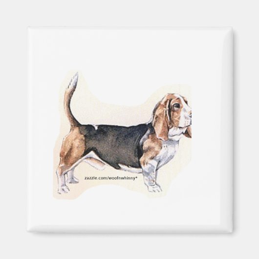 Basset-Hound-Magnet Magnet (Vorne)