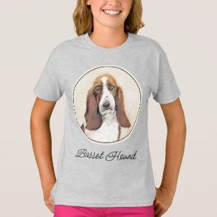 Basset Hound Malerei - Niedlich Original Hunde Art T-Shirt