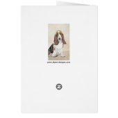 Basset Hound Malerei - Niedliche Original Hunde Ku (Hinten)